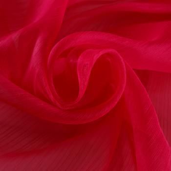 Органза 039-18824 кораллово-красный однотонный