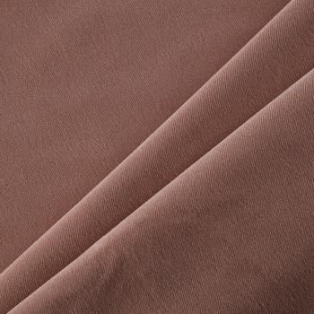 Ткань портьерная негорючая бархат 09-02-13729 светло-коричневый однотонный