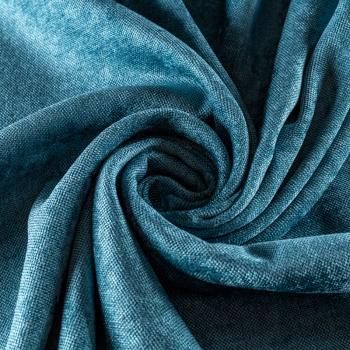 Ткань портьерная шенилл h-300 см 21-02-00086 темно-бирюзовый однотонный
