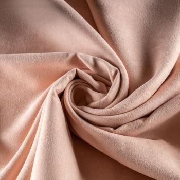 Замша портьерная h-300 см 13-02-00462 пудровый однотонный