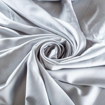 Шелк синтетический 065-01975 светло-серый однотонный
