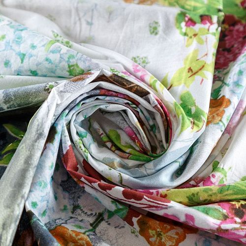 Батист 003-07882 белый принтованный