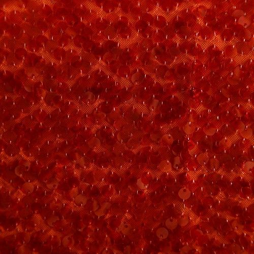Пайетки на сетке 055-05750 красная икра однотонный