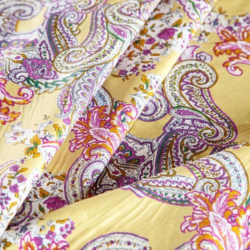 Хлопок 063-02047 светло-желтый принтованный