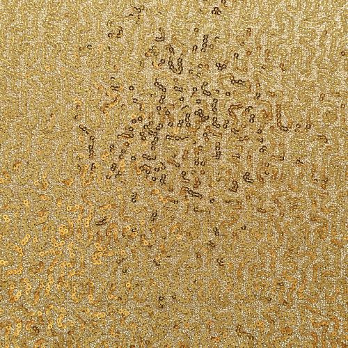 Пайетки на трикотаже 055-09150 золотистый однотонный