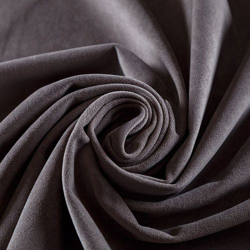 Ткань мебельная микровелюр 22-02-08967 серый камень однотонный