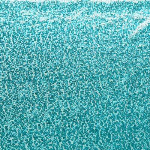 Пайетки на сетке 055-02824 бирюзово-зеленый однотонный