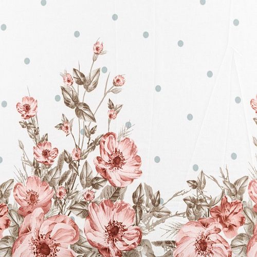 Креп-шифон К33-072 молочно-серый принтованный