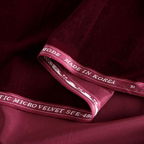 Бархат 002-04360 винный однотонный