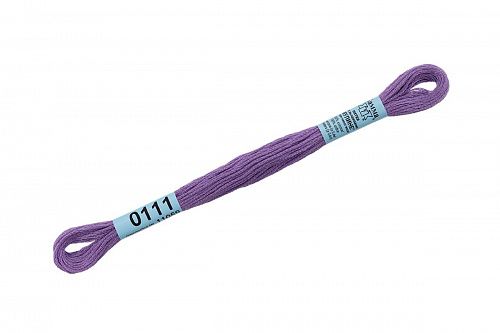 Нитки для вышивания Gamma мулине 8 м 0111 сиреневый