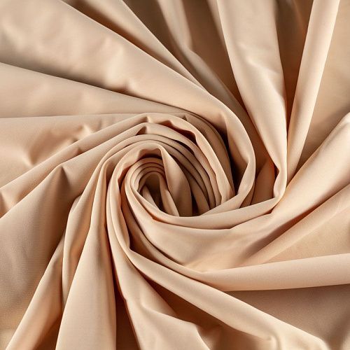 Лайкра К33-794 бежевый однотонный