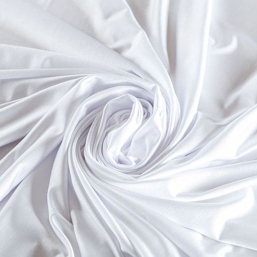 Трикотаж 056-07305 белый однотонный