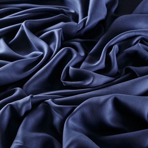 Твил-тенсел 053-09684 темно-синий однотонный