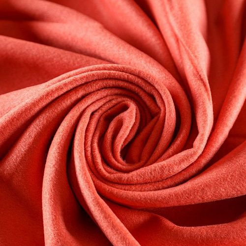 Кашемир 022-09422 оранжево-коралловый однотонный