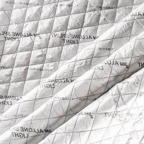 Ткань курточная 033-00347 серебристо-серый принтованный