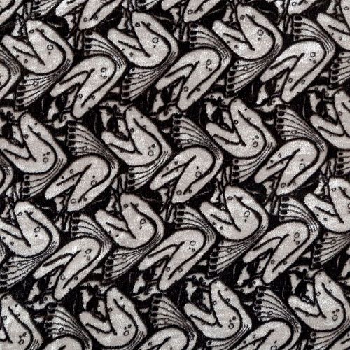 Бархат 002-04272 белый принтованный