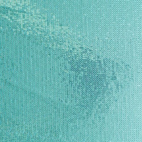 Пайетки на трикотаже 055-08983 мятно-бирюзовый однотонный