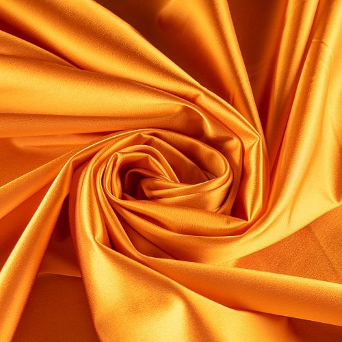 Атлас ватуссо К2-0080 темно-апельсиновый однотонный