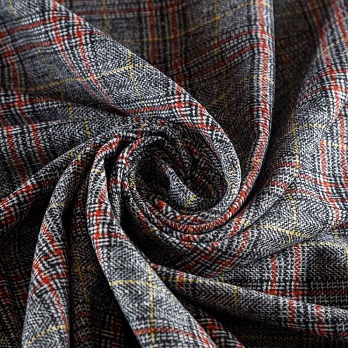 Твид 052-05370 серый меланжевый