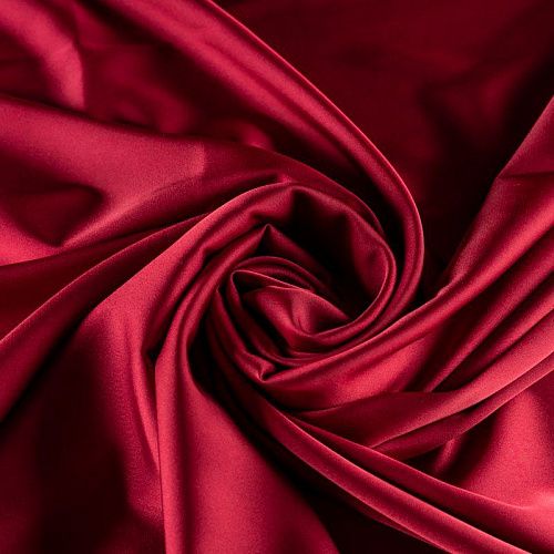 Шелк синтетический К33-788 вишневый однотонный