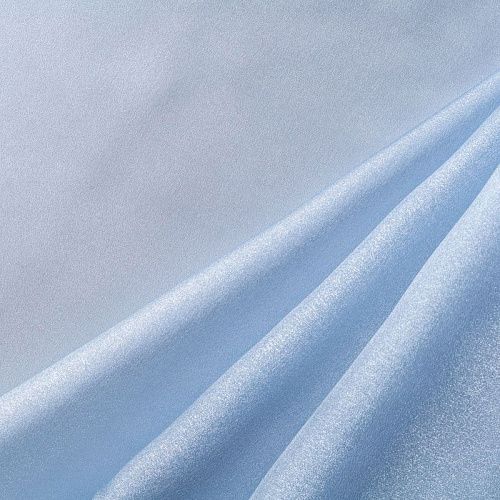 Органза К33-995 серебристо-голубой однотонный