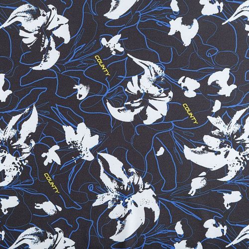 Лайкра 005-06295 черный принтованный