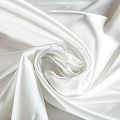 Сатин стрейч 001-07051 молочный однотонный