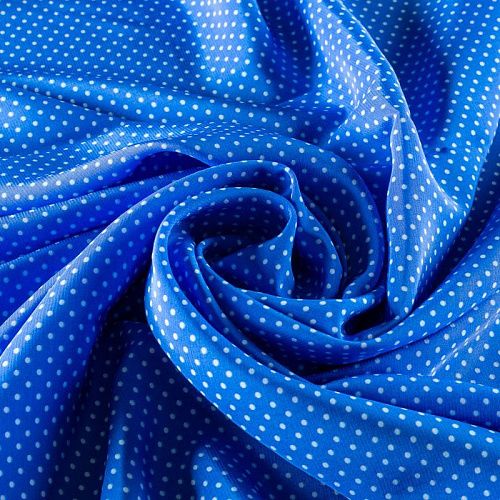 Вискоза 009-00980 синий электрик принтованный