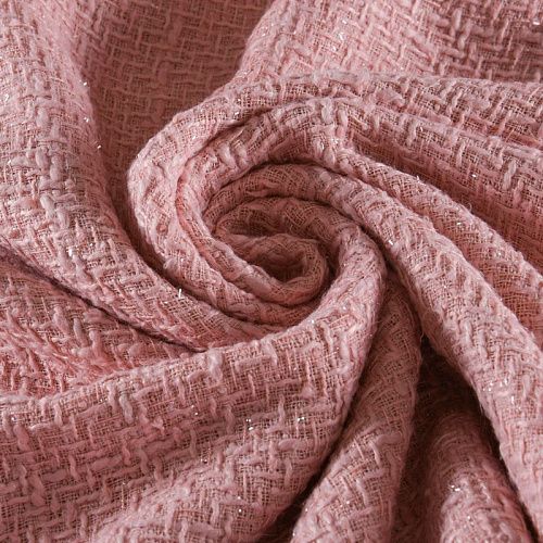 Твид шанель 052-11686 персиково-розовый