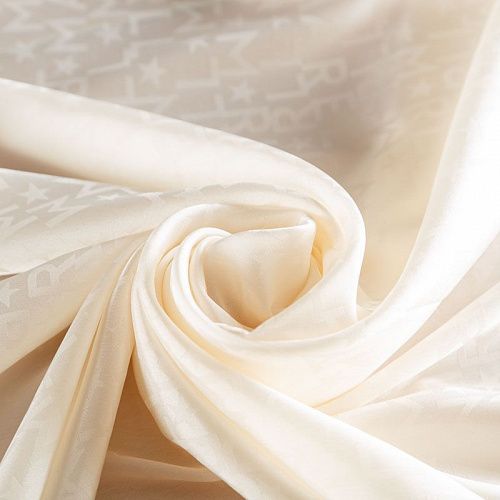 Ткань подкладочная 045-06145 молочный жаккардовый