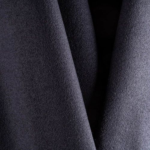 Ткань пальтовая К31-187 темно-синий однотонный