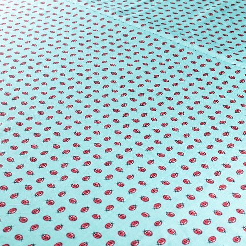 Шелк-лен натуральный К18-075 ментоловый принтованный