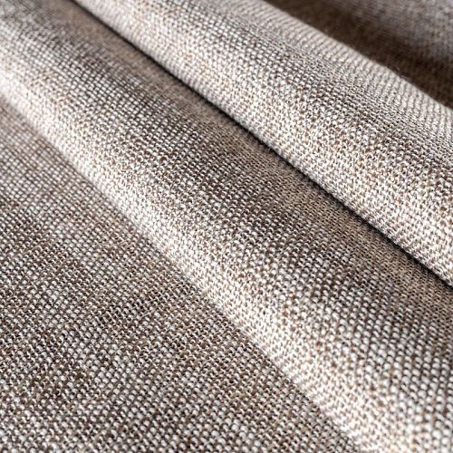 Ткань портьерная лен h-295 см 05-02-00239 коричнево-серый меланж