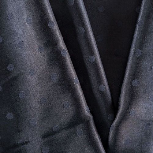 Вискоза атласная 009-04015 черный жаккардовый