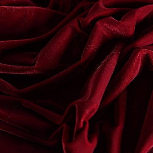 Бархат 002-04466 гранатовый однотонный