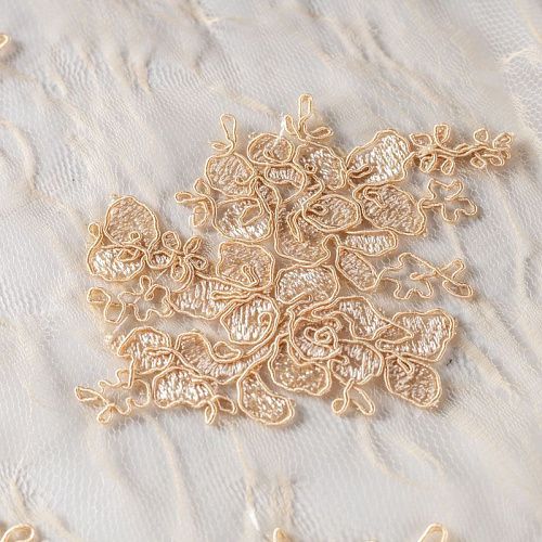 Гипюр К19-350 золотистый