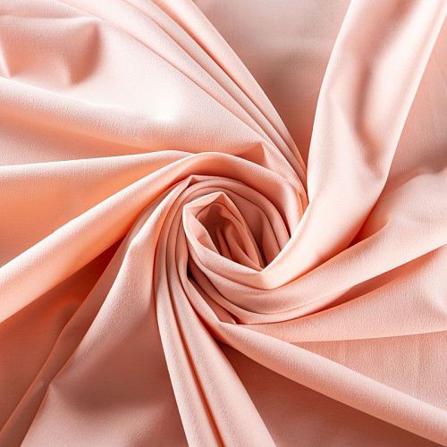 Ткань костюмно-плательная 025-01100 светло-персиковый однотонный