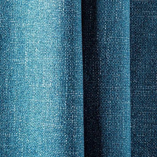 Ткань мебельная рогожка 22-02-00773 сине-зеленый однотонный