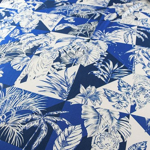 Вискоза 009-11719 сапфировый принтованный