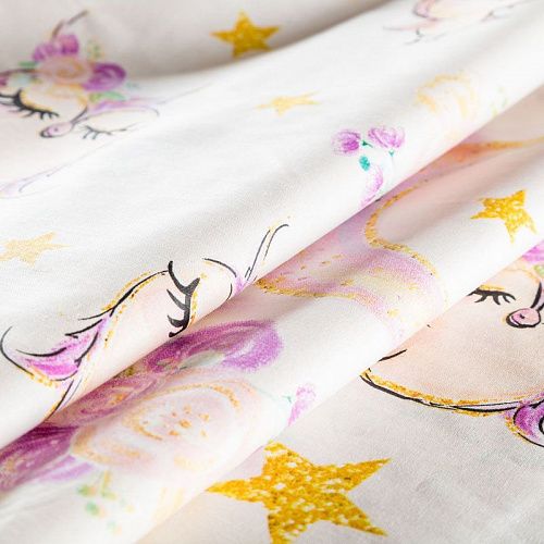 Перкаль 007-03506 кремовый принтованный