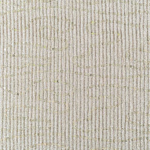 Трикотаж-гофре с пайетками 056-09125 золотистый однотонный