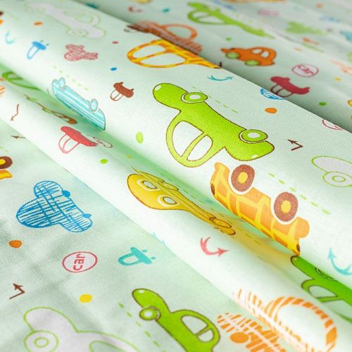 Ситец 007-00700 светло-зеленый принтованный