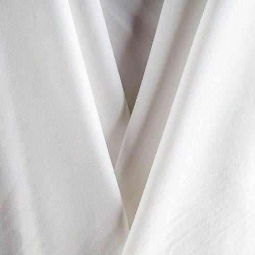 Бархат К18-563 белый однотонный