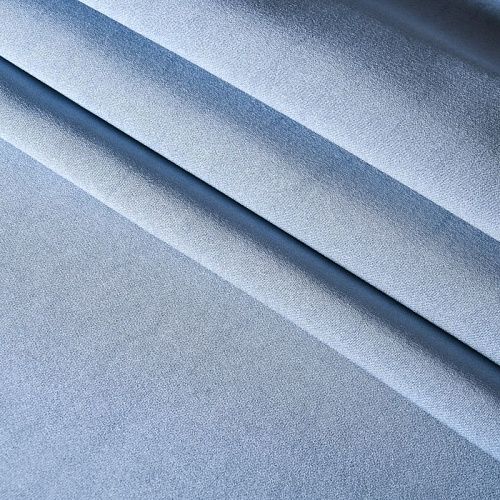 Ткань портьерная сатин h-310 см 16-02-10793 холодный голубой однотонный