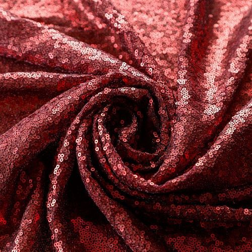 Пайетки на сетке 055-02835 винный однотонный