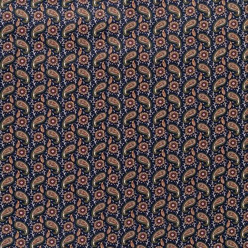 Хлопок К28-097 темно-синий принтованный