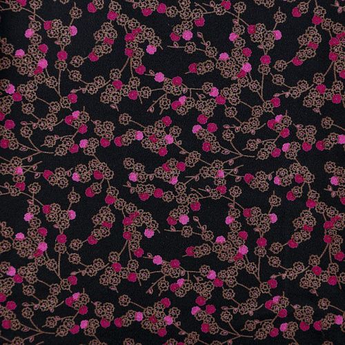 Твил-штапель 069-04626 черный принтованный