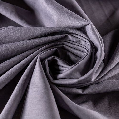 Хлопок-вуаль К28-688 кварцевый серый однотонный