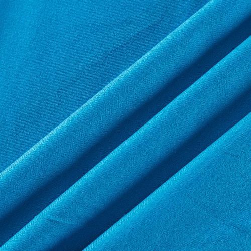 Джерси 014-09677 лазурно-голубой однотонный