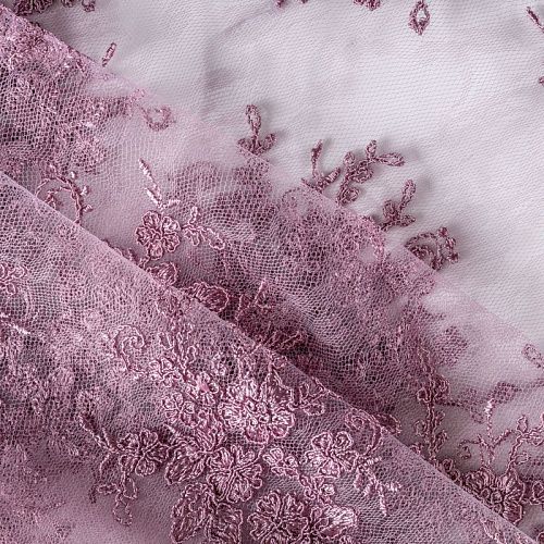 Гипюр К12-949 розовато-лиловый